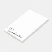 Kat-liefdesnotities | Tekst aanpassen | Witte kat Post-it® Notes (Schuin)