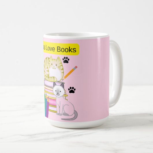 Kat Liefhebber Boeken Koffiemok (Voorkant rechts)