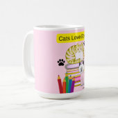 Kat Liefhebber Boeken Koffiemok (Voorkant links)