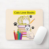 Kat Liefhebber Boeken Muismat (Met muis)