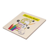Kat Liefhebber Boeken Tegeltje (Zijkant)