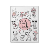 Kat Liefhebber Cute Cats Notitieblok (Linkerzijde)
