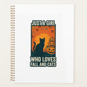 Kat Liefhebber Gewoon Een Meisje Dat Van Herfst En Planner