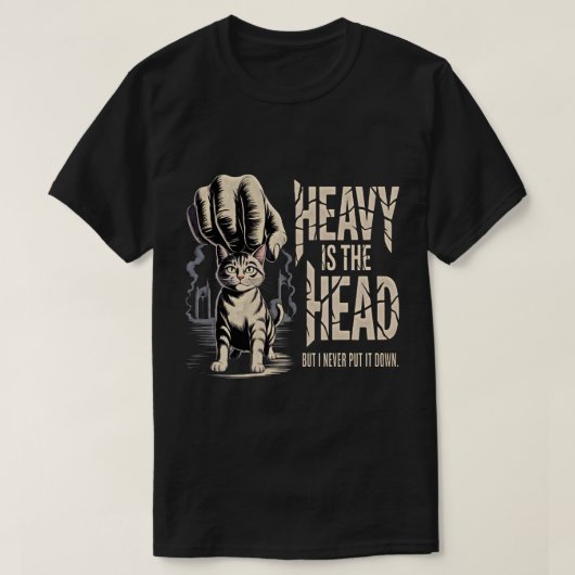 Kat Liefhebber Grappig Boek Nerd Cadeau - Zware Ko T-shirt (Design voorkant)