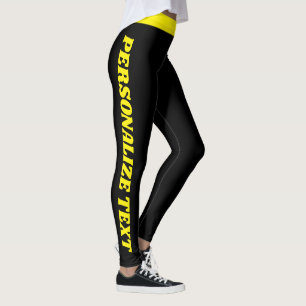 Kat Liefhebber Huisdier Moeder Geel Zwart Patroon  Leggings