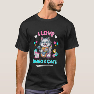 Kat Liefhebber Ik Hou Van Bingo En Katten Grappige T-shirt