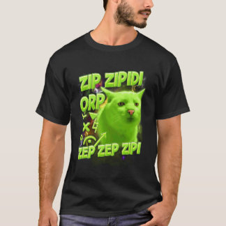Kat Liefhebber Kat Alien Meme Grappig Zip Zipidi O T-shirt