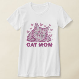 Kat Liefhebber Kat mama Gift Moederdag T-shirt