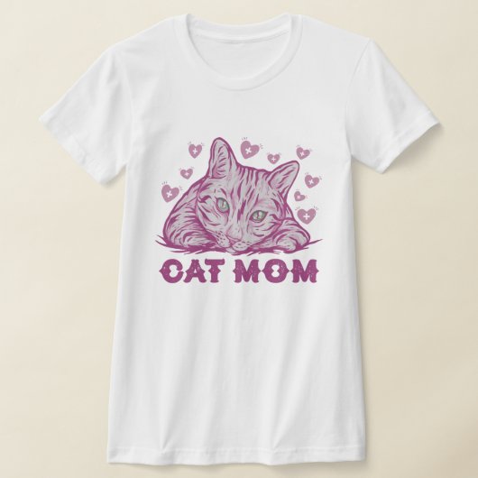 Kat Liefhebber Kat mama Gift Moederdag T-shirt (Laagn)