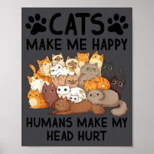 Kat Liefhebber Kat Mens Kat Redding Grappige Katte Poster