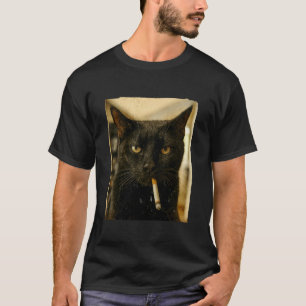 Kat Liefhebber Kat Moeder Grappige Kat Meme Zwarte T-shirt