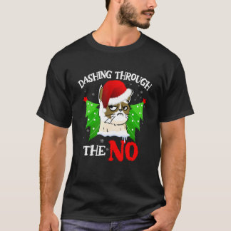 Kat Liefhebber Kerst Snel Door Chagrijnige Katten T-shirt