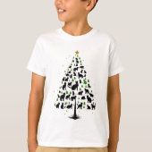 Kat Liefhebber Kerstboom 2 T-shirt (Voorkant)