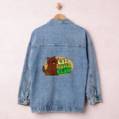Kat Liefhebber Meow - bruine kat Denim Jacket (Hangar)