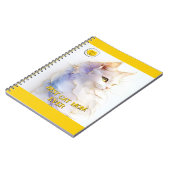 Kat liefhebber Moeder Foto geel Notitieboek (Linkerzijde)