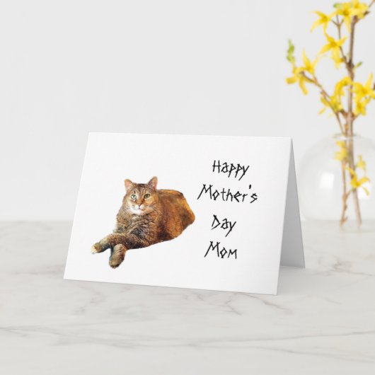 KAT LIEFHEBBER MOEDERDAG  KAART (Gele Bloem)