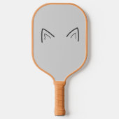 Kat Liefhebber Oor en Staarten Pickleball Paddle (Voorkant)