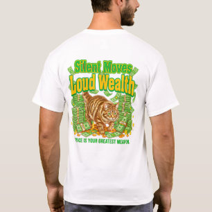 Kat Liefhebber Stille Bewegingen Luid Vermogen Gel T-shirt