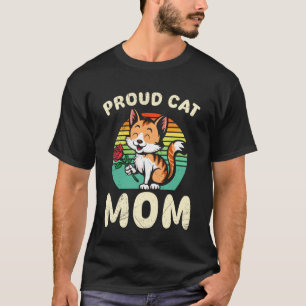 Kat Liefhebber TROTS KAT MOEDER Roos Funny Rozen T-shirt