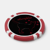 Kat liefhebbers ailurofielen poker chips (Enkel)