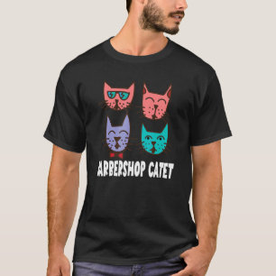 Kat liefhebbers Barbershop Catet Barbershop Kwarte T-shirt