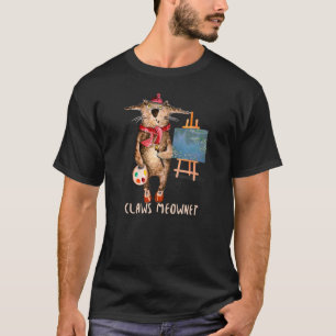 Kat Liefhebbers en Kunstenaars Klauwen Meownet Gra T-shirt