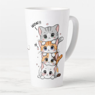 Kat liefhebbers latte mok
