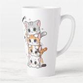 Kat liefhebbers latte mok (Rechts)