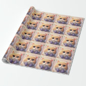 Kat Liefhebbers Moppige Kitten Inpakpapier (Uitgerold)