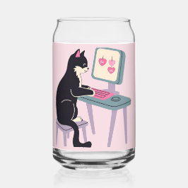 Kat liefhebbers Tuxedo Kat Blikvorm Glas