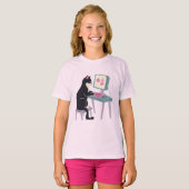 Kat liefhebbers Tuxedo kat T-shirt (Voorkant volledig)
