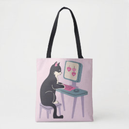 Kat liefhebbers Tuxedo kat Tote Bag