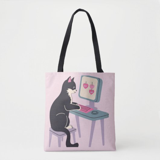 Kat liefhebbers Tuxedo kat Tote Bag (Voorkant)