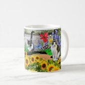 Kat Liefhebbers / Zonnebloemen en Katachtigen Koffiemok (Voorkant rechts)