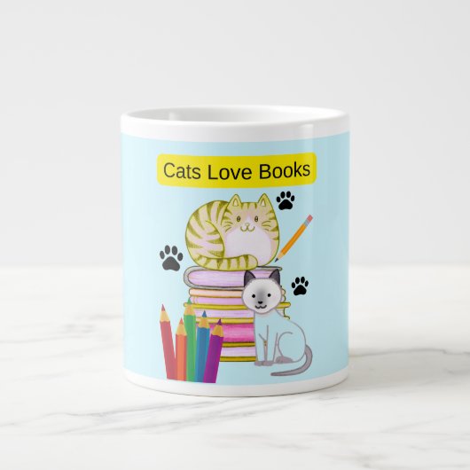 Kat Liefheeft Boeken Grote Koffiekop (Voorkant)