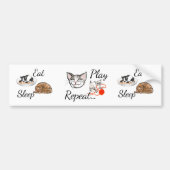 Kat life Bumpersticker (Voorkant)