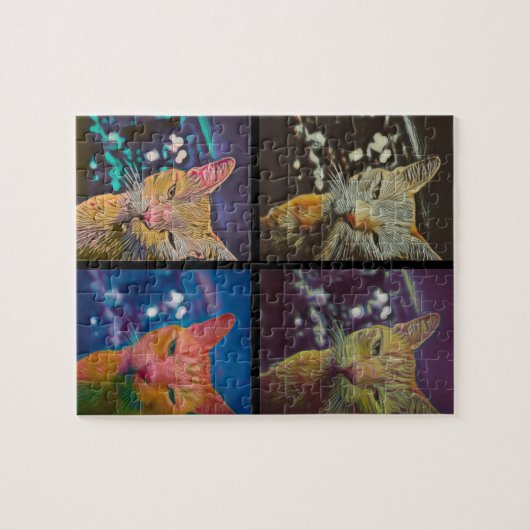 Kat Lights Puzzel (Horizontaal)