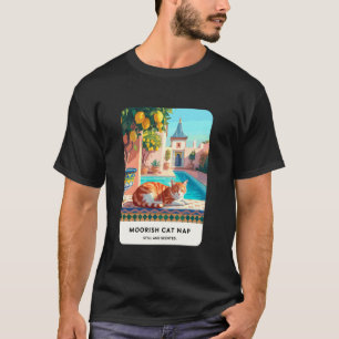 Kat Limoen Marokkaanse Binnenplaats Zwembad Ontspa T-shirt