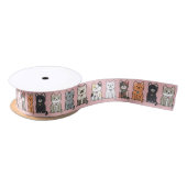 Kat Line Grosgrain Ribbon Satijnen Lint (Spoel)