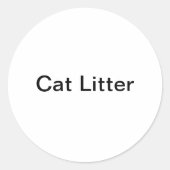 Kat Litter Stickers (Voorkant)