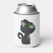 Kat Little Cat Feline Animal Huiddier Kat. Blikjeskoeler (Blikje Achterkant)