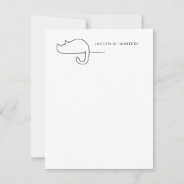 Kat Loaf | Kat Lover gepersonaliseerd Notitiekaartje