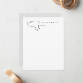 Kat Loaf | Kat Lover gepersonaliseerd Notitiekaartje (Voorkant / Achterkant in situ)