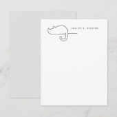 Kat Loaf | Kat Lover gepersonaliseerd Notitiekaartje (Voorkant / Achterkant)