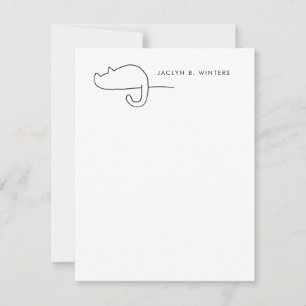 Kat Loaf   Kat Lover gepersonaliseerd Notitiekaartje