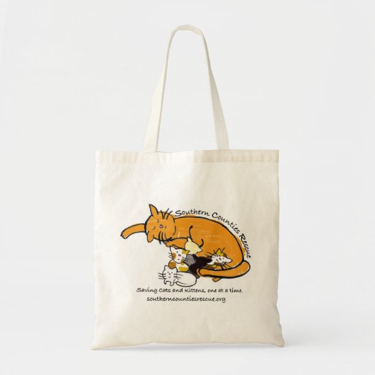 Kat Logo Canvas tas (Voorkant)