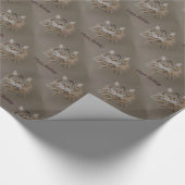 kat, longmantel Happy Birthday Cadeaupapier (Hoek)