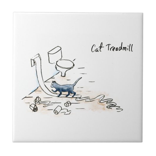 Kat-loopband Tegeltje (Voorkant)