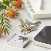 Kat lopen sleutelhanger (Zijkant)