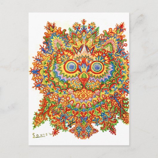 Kat, Louis Wain Briefkaart (Voorkant)